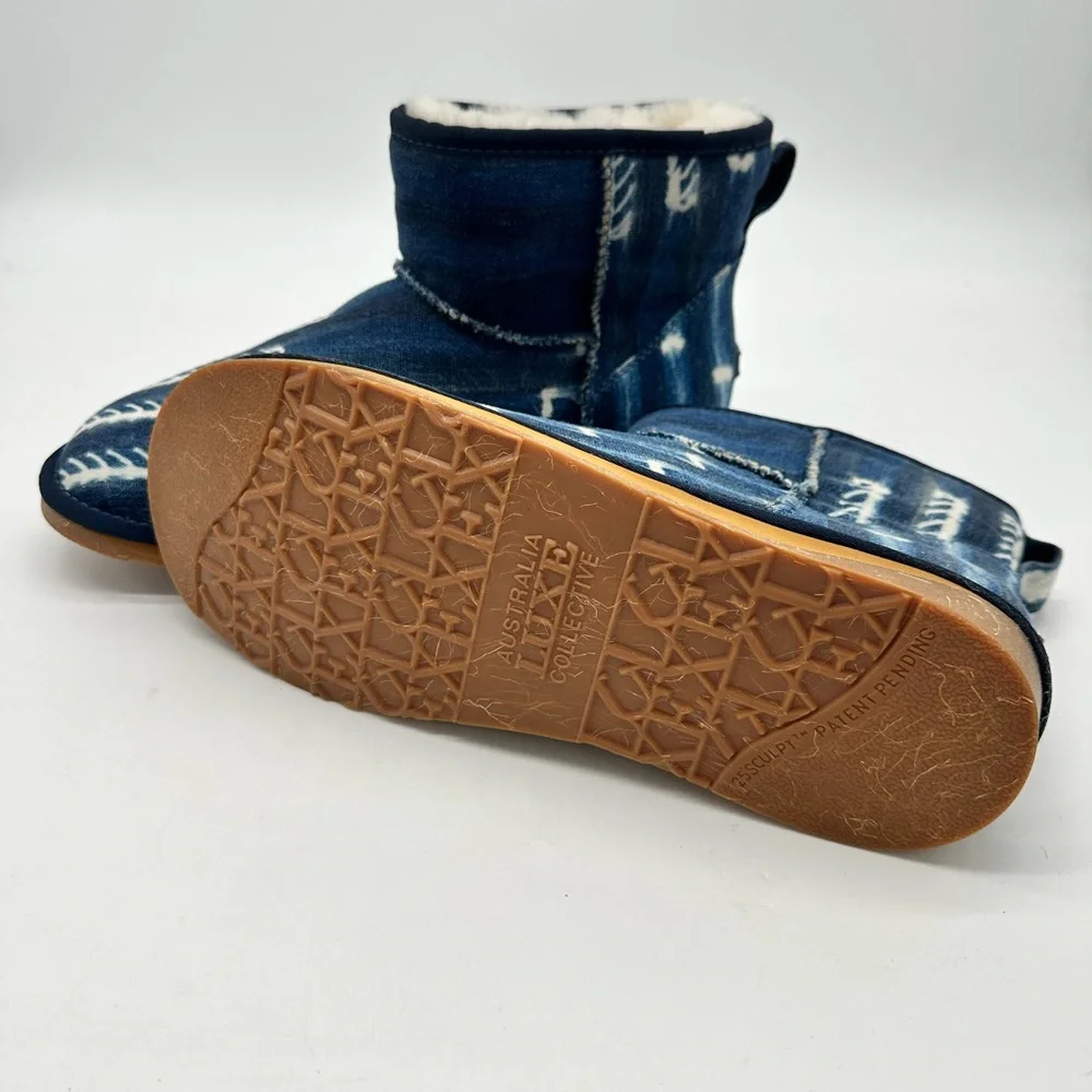 Australia Luxe Collective Men's Heritage Cosy X Short Indigo Boots size 11 NWT - Picture 4 of 5